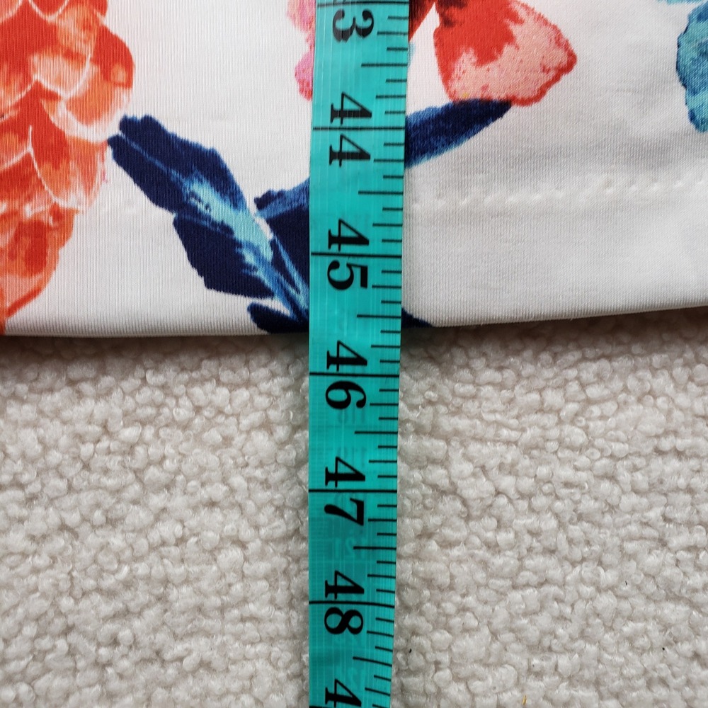 Betsey Johnson Tropical Pineapple Sheath Dress Womens 14 White Floral Summer Mod - Picture 9 of 10